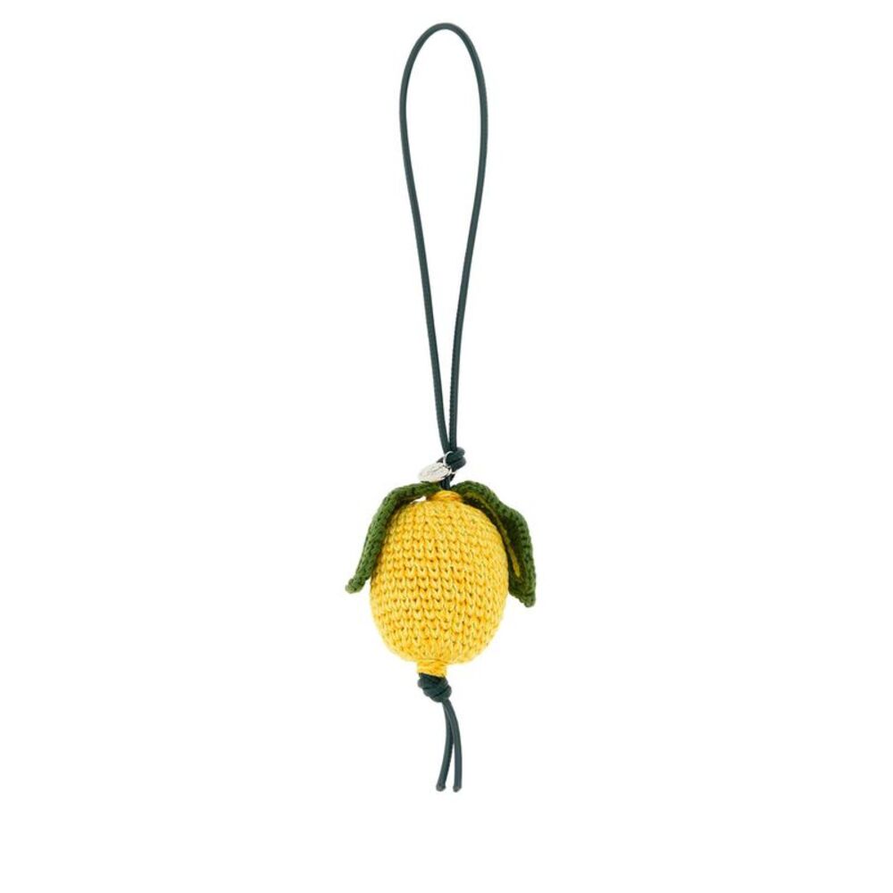 Jw Anderson Men Yellow Crochet Lemon Charm